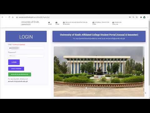 How to Fill Enrollment Form on University of Sindh Collage portal | Tutorials of Students e-portal