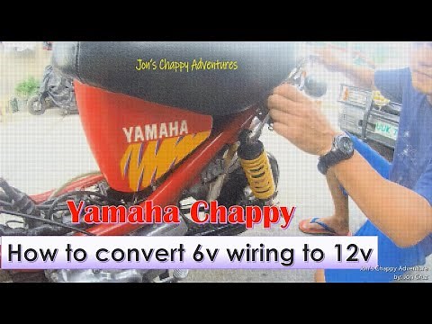 Yamaha Chappy LB50 LB80 Conversion of Wiring from 6v to 12v VLOG #16