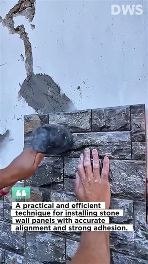 Smart Wall Cladding Installation | Fast and Precise Stone Tile Technique