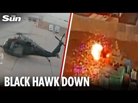 Moment Trump's multi-million dollar Black Hawk BLOWN UP by pro-Iran militia in Iraq