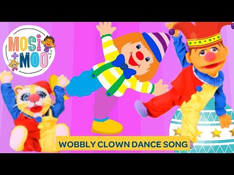 Wobbly Clown Dance Song for Kids | Educational, Fun, Easy Steps | Dance to Learn