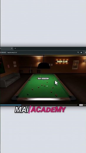 Play 3D Snooker Online in Your Browser 🎱 #shorts #SnookerGame