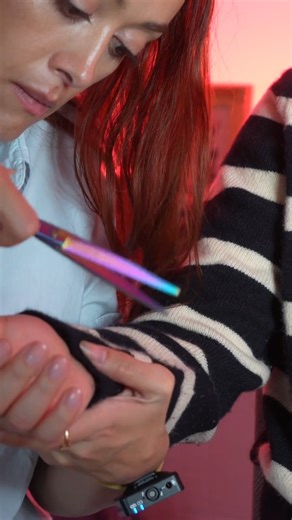 59K views · 732 reactions | ASMR Cozy Sweaters Fitting | Fabric Sounds, Lint Rolling, Gentle Adjustments & Relaxing Triggers #asmrrealperson #styling #fitting #lintrolling #asmrrelax #asmr #relax #ivybasmr #triggers #fabricsounds #asmrreels #instagramreels | Ivy B ASMR | Facebook