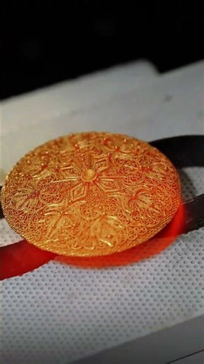 Entire Process of Chinese Filigree Craft, Single Gold Wire Made Into Dragon Pendant