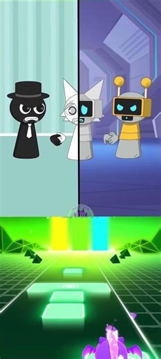 ⚔️ Black vs Sprunki Bot: Fighting for White! 😱| 🔥 Epic Sprunki Battle #shorts