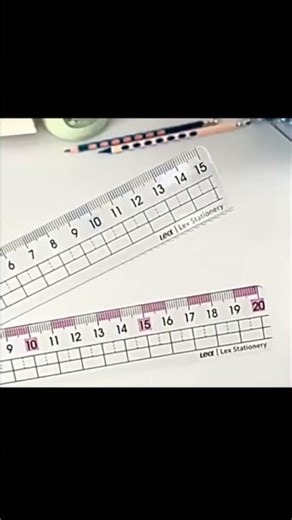 루베이 컬러 커팅 방안자 세트 투명 확대된 숫자 표시 눈금 식별 용이 오차 감소 문구/학교/사무실
