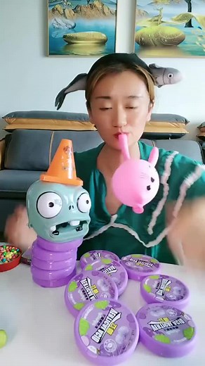 Interactive Playtime with Alien and Bunny Toy