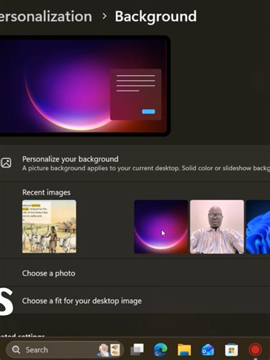 How to Change Desktop Wallpaper on Windows 11: Go to Settings > Personalization > Background. #Windows11 #DesktopWallpaper #WindowsTips #Customization #TechTutorial #DesktopBackground #Windows11Settings #WallpaperChange