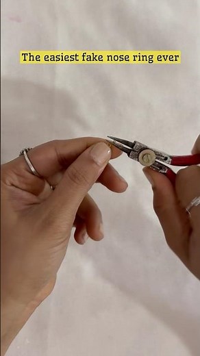😱no-piercing nose ring DIY #shortsfeed #nosering #diy #handmadejewelry