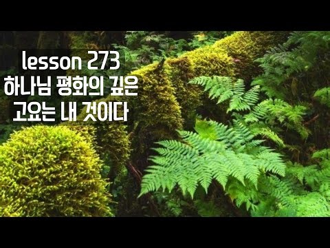 lesson 273 하나님 평화의 깊은 고요는 내 것이다 기적수업 워크북 ACIM WORKBOOK
