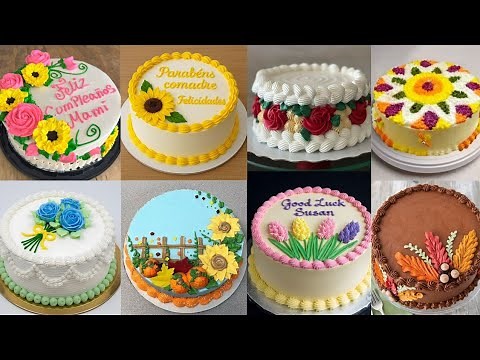 🌈Simple Round Cake Decorating Ideas | Easy Cake Design for Beginners 2025 | Round Cake Design | Cake