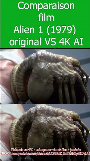 Comparison of the original Alien film (1979) vs. the 4K AI version #alien #comparison #4k #ai
