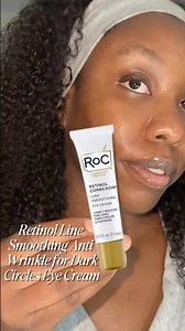 My under-eyes ‪@rocskincare‬ RETINOL Line Smoothing Eye Cream! 👀#rocgifted #rocskincare #eyesfirst