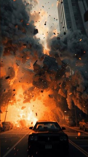 Meteor Hits City ⚠️ Massive Explosion Caught On Camera | Realistic VFX | Cinematic Disaster Shot"