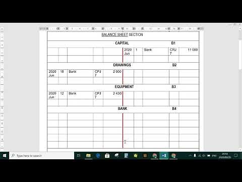 2020 Gr 8 EMS - General Ledger Exercise 2