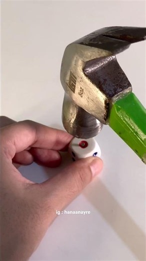 The results will make you grin 😁 #dice #nail #experiment #mystery #lifehacks