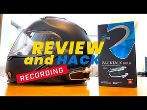 Cardo Packtalk Bold Review and RECORDING HACK