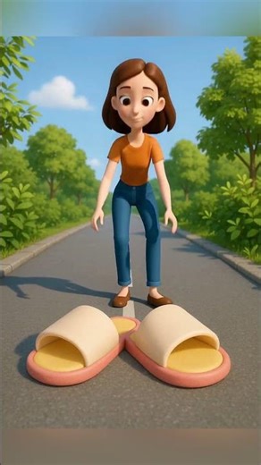 Slipper Magic 😂🪄 #funny #cartoon #funnycartoon