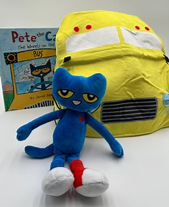 Pete the Cat the Wheels on the Bus Book Box With Plush and Costume - Etsy