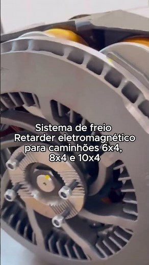 CAMPO ELETROMAGNÉTICO🔥 VEJA COMO FUNCIONA UM FREIO RETARDER ELÉTRICO #retarder #freioretarder