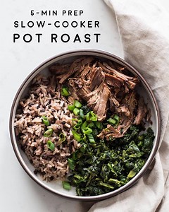 161K views · 105 reactions | Learn how to make the easiest and yummiest and NO MESS Slow-Cooker Pot Roast you have tried in your life! 5 minutes prep for a dump and go recipe that'll reward you with an insanely good dinner! No browning required! RECIPE >> https://greenhealthycooking.com/slow-cooker-pot-roast/ | Green Healthy Cooking | Facebook