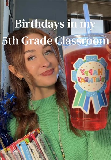 Birthday water bar in 5th grade🤩 The kids are obsessed with these! #teachersoftiktok #5thgrade #classroom #birthdaycelebration #flavoredwater