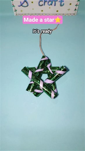 Diy how to made a star ⭐✨#artscraft #art #diycrafts #artandcraft #star #youtubeshorts