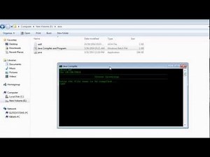 Batch Script to Compile and Run Java Program