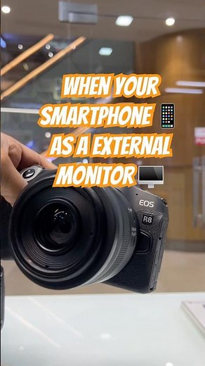 How to Use Smartphone As Your Pro External Monitor |EOS R8 #canon #canoncamera #eosr8 #viralvideo