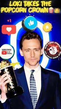 LOKI TAKES POPCORN CROWN🍿👑🕊️#tom #loki #shorts #usa #uk #tomhiddleston #marvel #thor #fyp #foryou