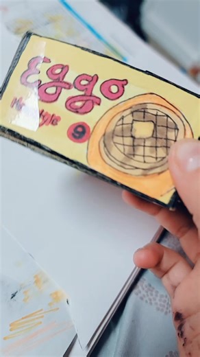 Making mini eggos at 2:08!! #eggos #eleven #art #mini #ineedtosleep