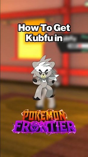 How To Get KUBFU in Pokémon Brick Bronze Frontier! #roblox #pokemonbrickbronze