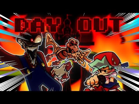 Day Out but Horror Mario sings it 【FNF cover】
