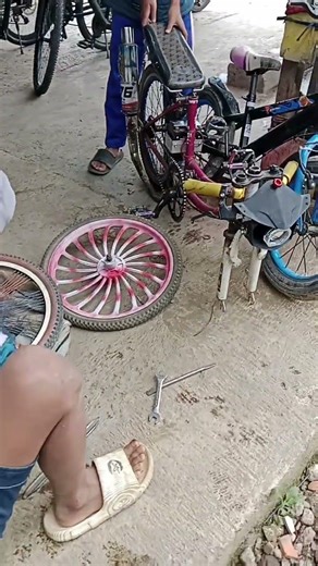 replace drag bike rims 😎