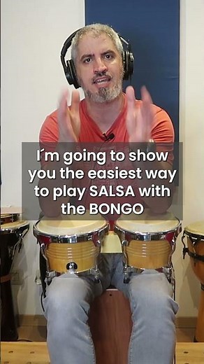 I teach you the easiest way to play salsa on the Bongó!