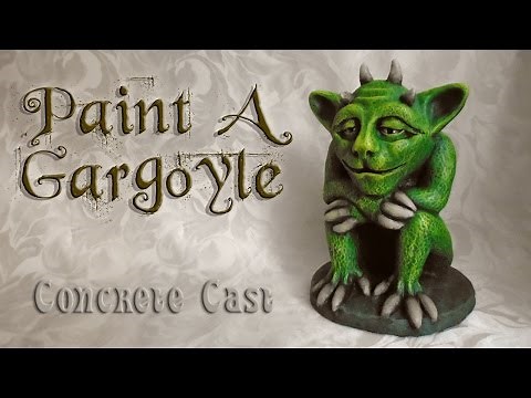 Paint A Concrete Gargoyle