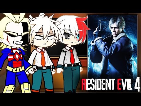 Сlass 1A react to Deku as Leon S. Kennedy / MHA / Gacha React