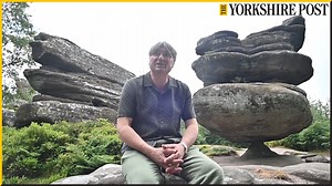 1.3K views · 30 reactions | Poet Laureate Simon Armitage who has been commissioned by the National Trust to write a poem about Brimham Rocks. The poem entitled ‘Balancing Act’ has been carved into a permanent art installation which has been positioned on the north moor at Brimham. | Yorkshire Post | Facebook