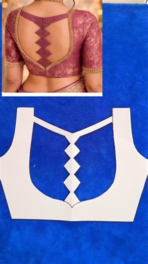 🌹 Blouse Back Neck Design ❤️🌹#blouse #fashiondesign #youtubeshorts