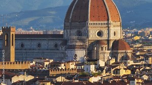 florence cathedral basilica tilt up on brunelleschi's dome