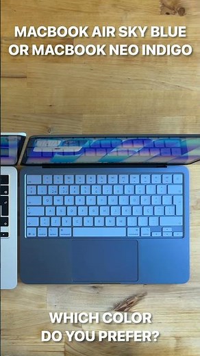 Sky Blue MacBook Air vs Indigo Blue Neo