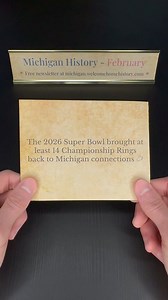 💍 The 2026 Super Bowl brought at least 14 Championship Rings back to Michigan connections. The winning Seahawks were led by former Wolverine staffers Mike Macdonald, Jay Harbaugh, and Chris Partridge, while Shawn Smith (a Detroit native and Ferris State grad) officiated the game. Ann Arbor’s Mike Tirico called the play-by-play as AJ Barner (U-M) caught the first TD and Kenneth Walker III (MSU) took home the MVP trophy. CMU, FSU, U-M, MSU, and WMU all made their mark on the big game. #SuperBowlC