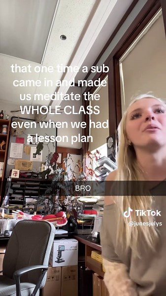 she called an “offering” | substitute teacher teaching