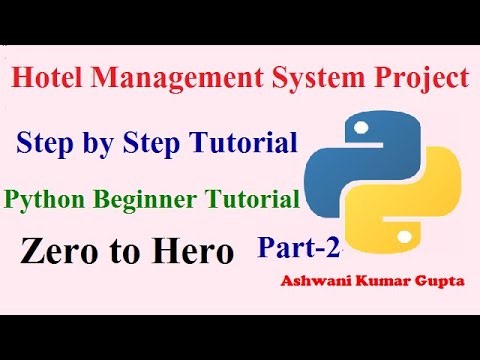Hotel Management System Project In Python With Source Code Step by Step Tutorial in Hindi | Part 2