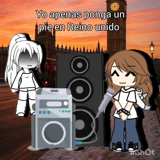 yo apenas ponga un pie en Reino unido: #gacha #xd