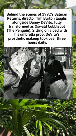 Behind the Scenes of Danny DeVito as The Penguin 🐧 #BatmanReturns #TimBurton #Shorts
