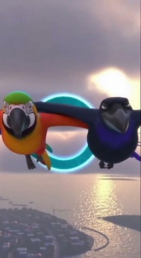 Parrot vs Crow – Sky Race 🦜🐦‍⬛ | 3D Flying Battle | Epic CGI Flight