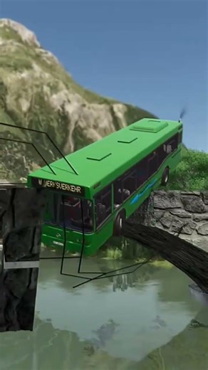 Shocking Crash, Bus Smashes Bridge Barrier Nearly Falls Into River