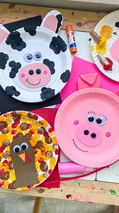 Farm Crafts 🐷 follow @abcdeelearning for more kids ideas | ABCDeeLearning