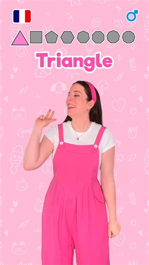 Shapes in French 3 🇫🇷 Les formes en français #education #learning #kids #School #beginner | Lica Mono